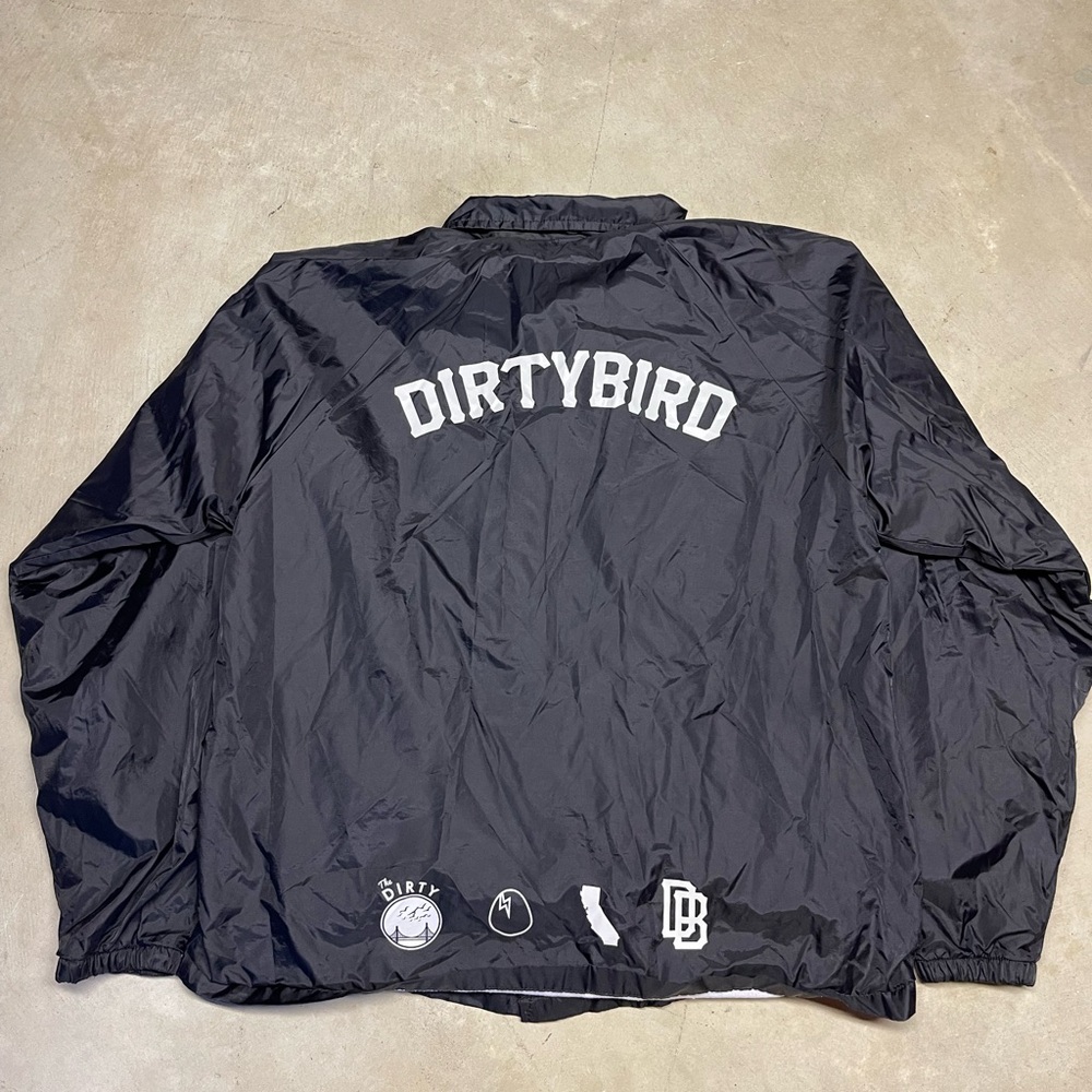 Dirtybird Records Black Coaches Bomber Jacket Size M